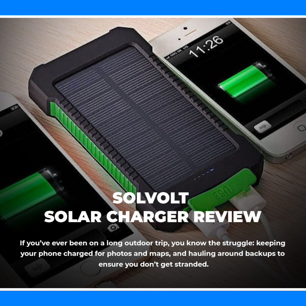 Solvolt solar charger Review
