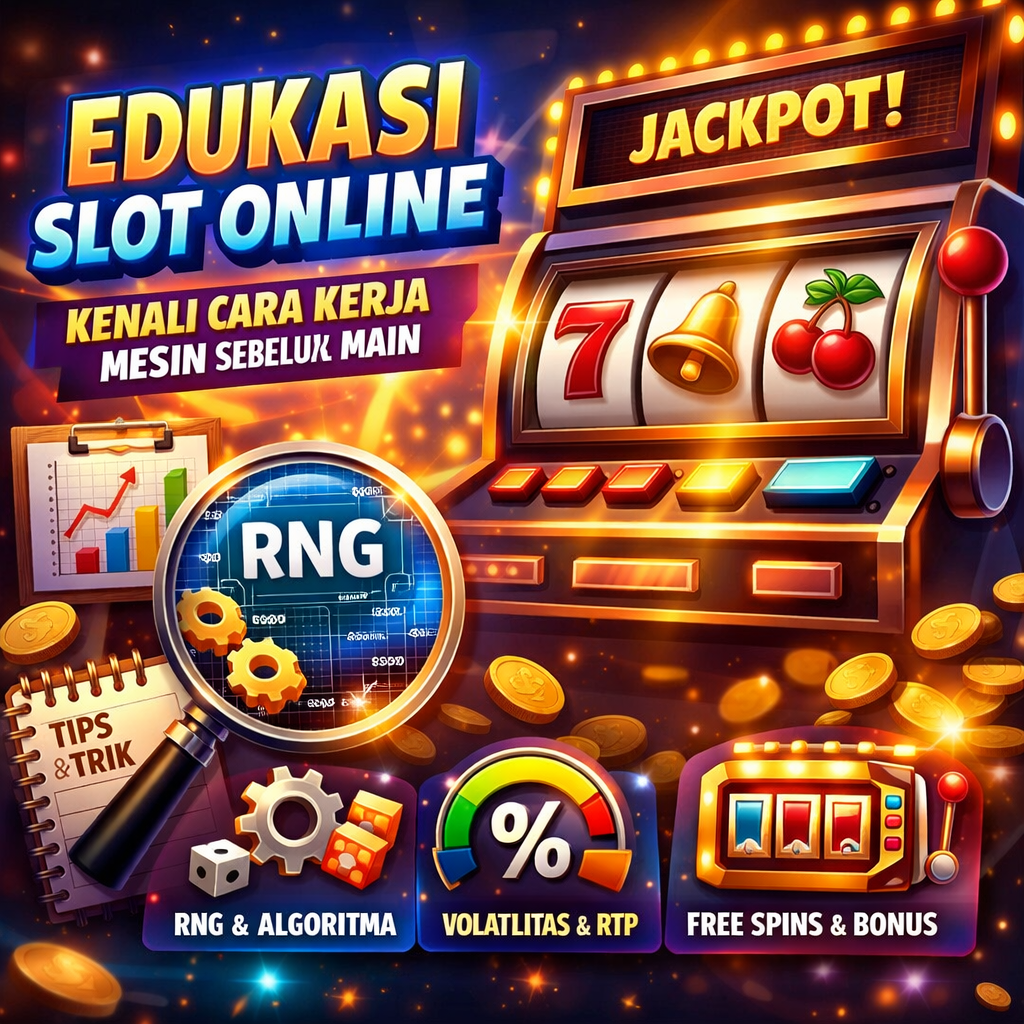 Edukasi slot online: pahami RNG, RTP, volatilitas, dan fitur bonus. Baca cara kerja mesin sebelum main agar lebih cerdas, terkontrol, tanpa mitos aja.