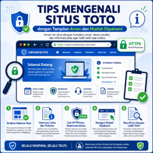 Tips Mengenali Situs Toto dengan Tampilan Aman dan Mudah Dipahami
